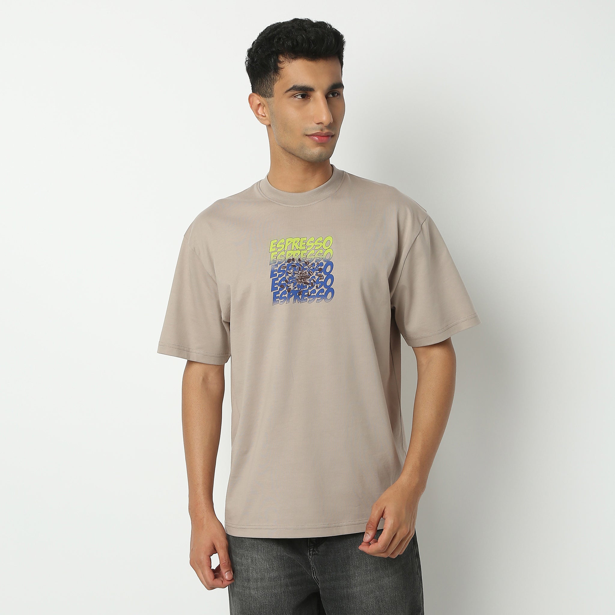 Oversize Graphic Crew Neck T-Shirt