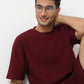 Oversize Structured Crew Neck T-Shirt
