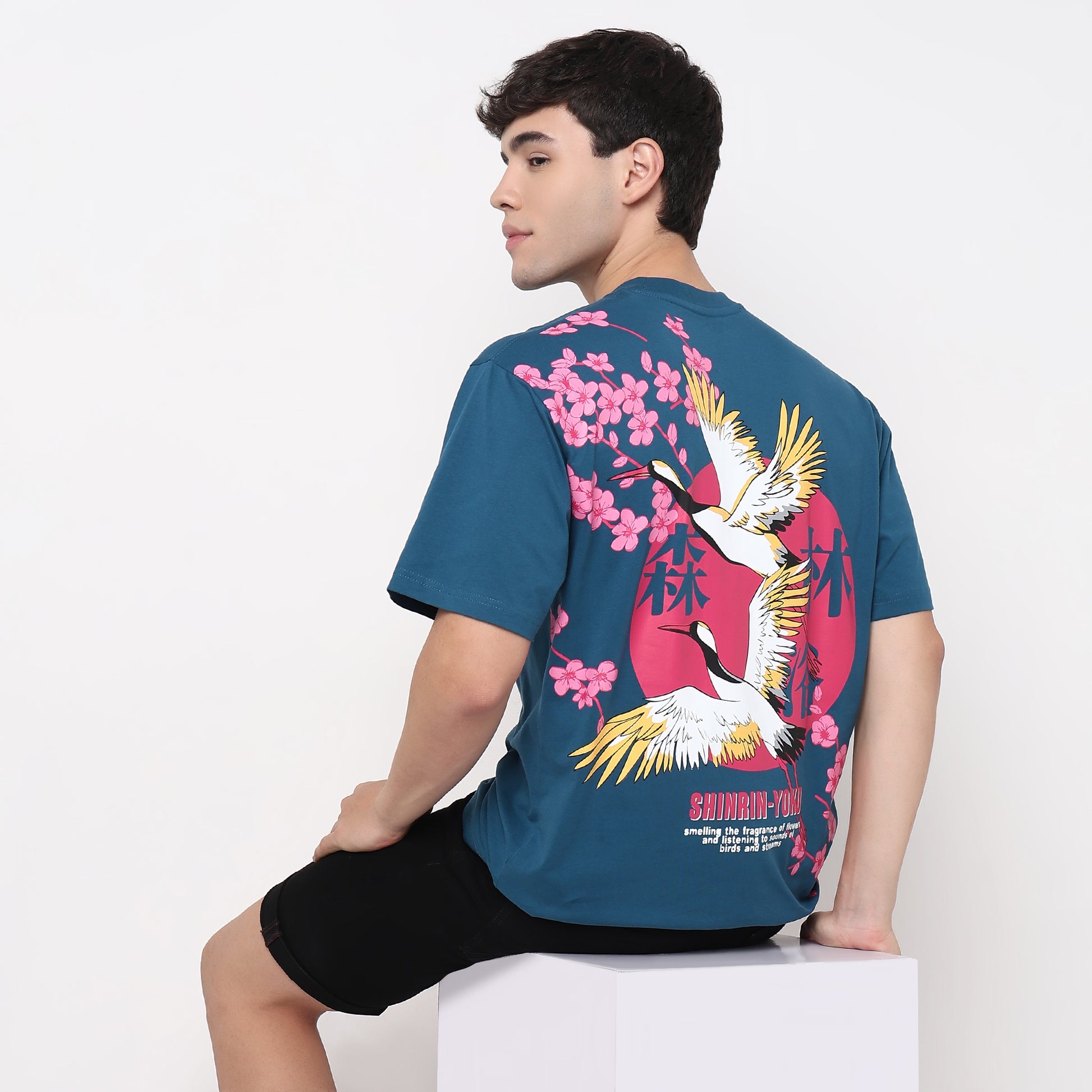 Order Now Men Graphic Crew Neck Oversize Casual Wear Karaoke Tee by Style Union