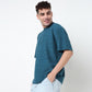 Crew Neck Structured Baggy T-Shirt