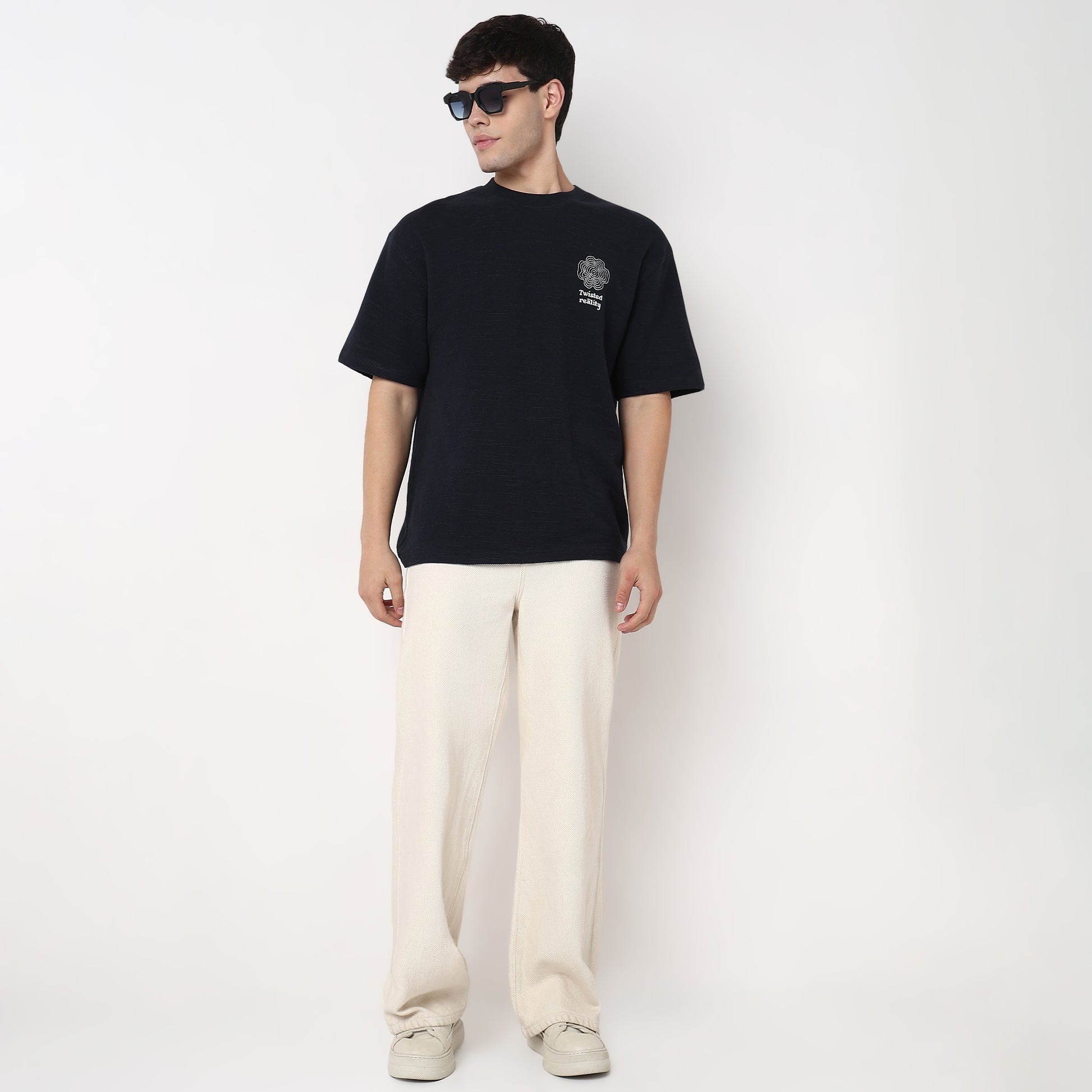 Cotton Structured Oversized T-Shirt