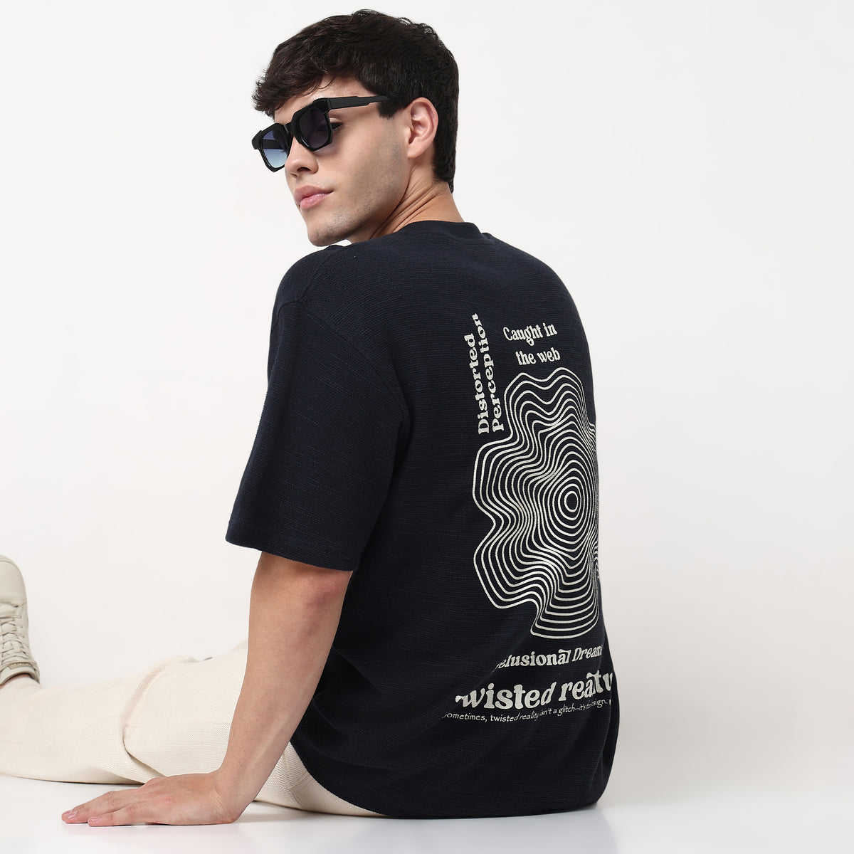 Cotton Structured Oversized T-Shirt