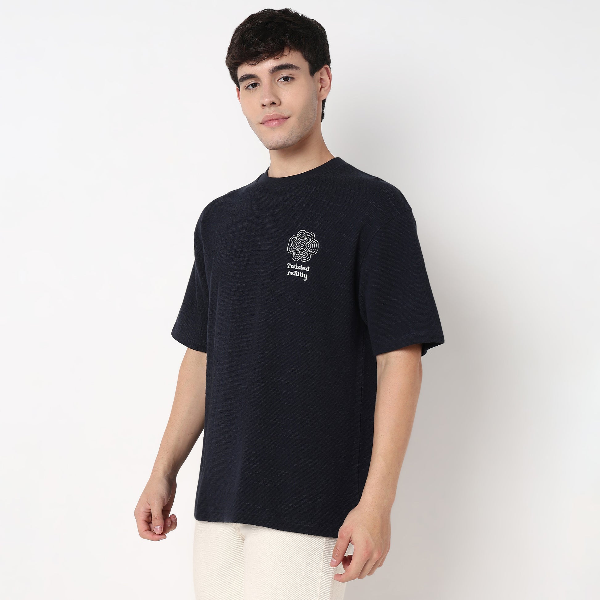 Cotton Structured Oversized T-Shirt