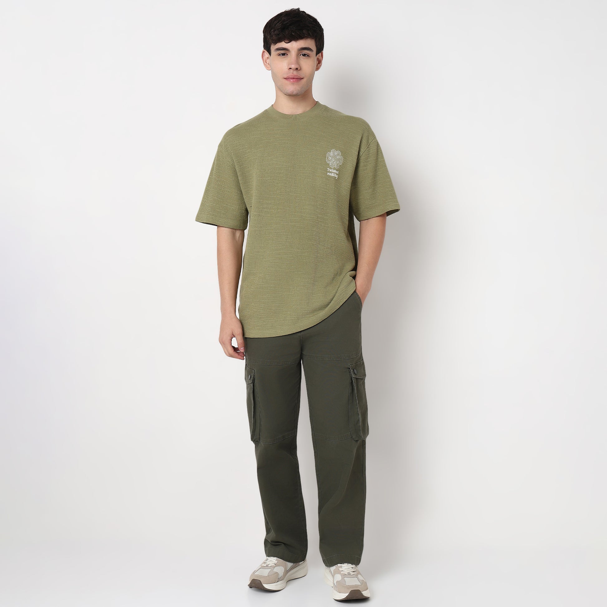 Cotton Structured Oversized T-Shirt