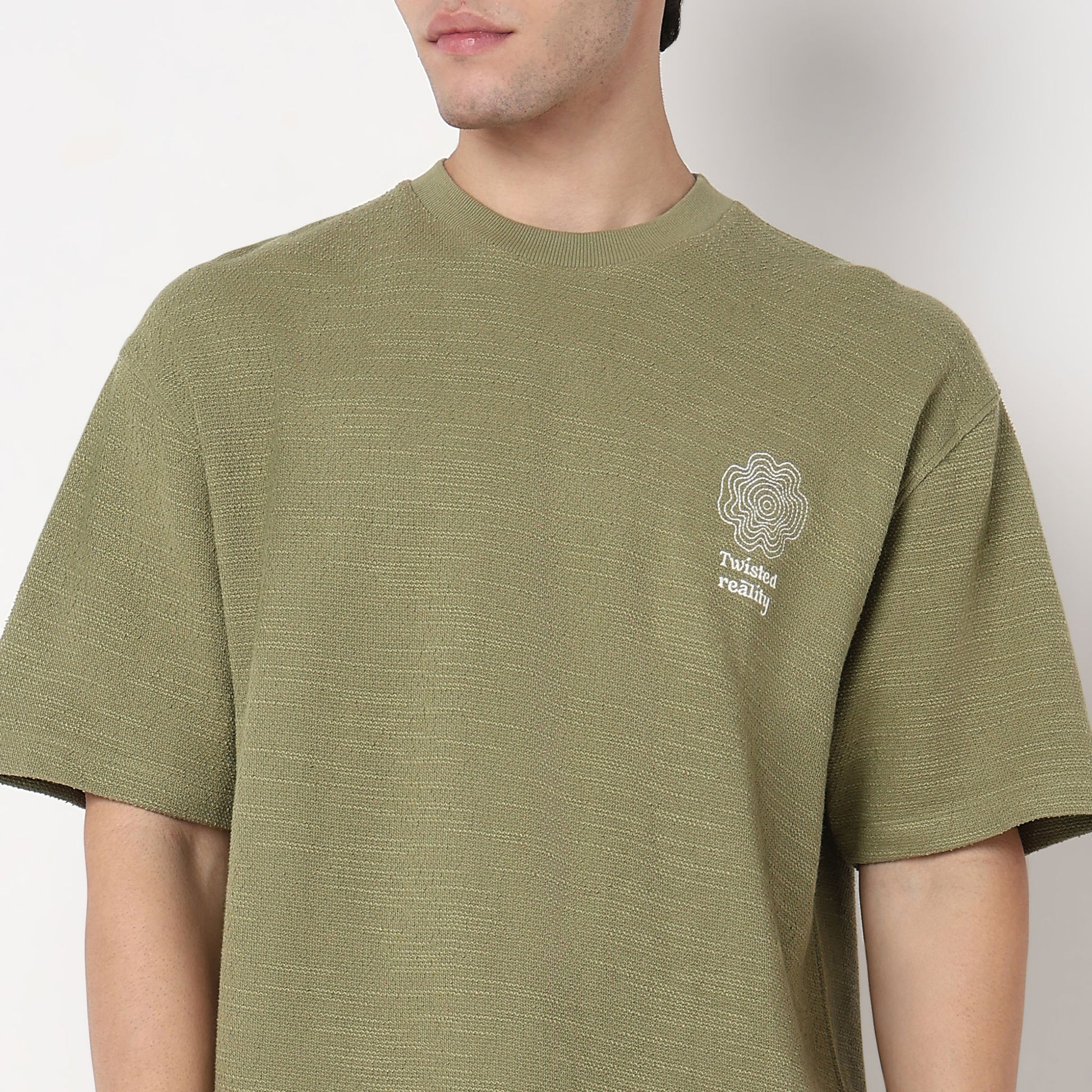 Cotton Structured Oversized T-Shirt