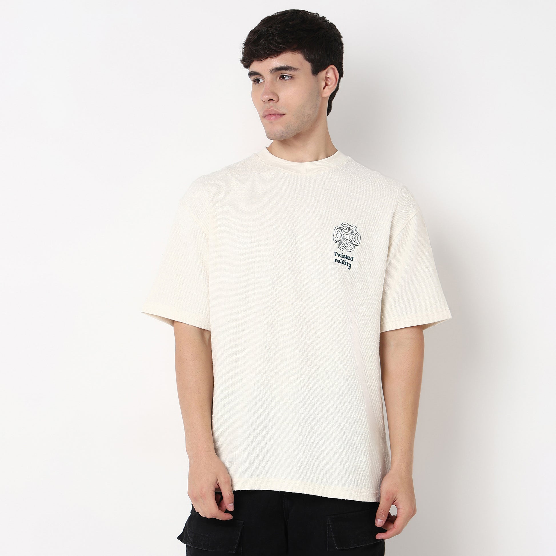 Cotton Structured Oversized T-Shirt