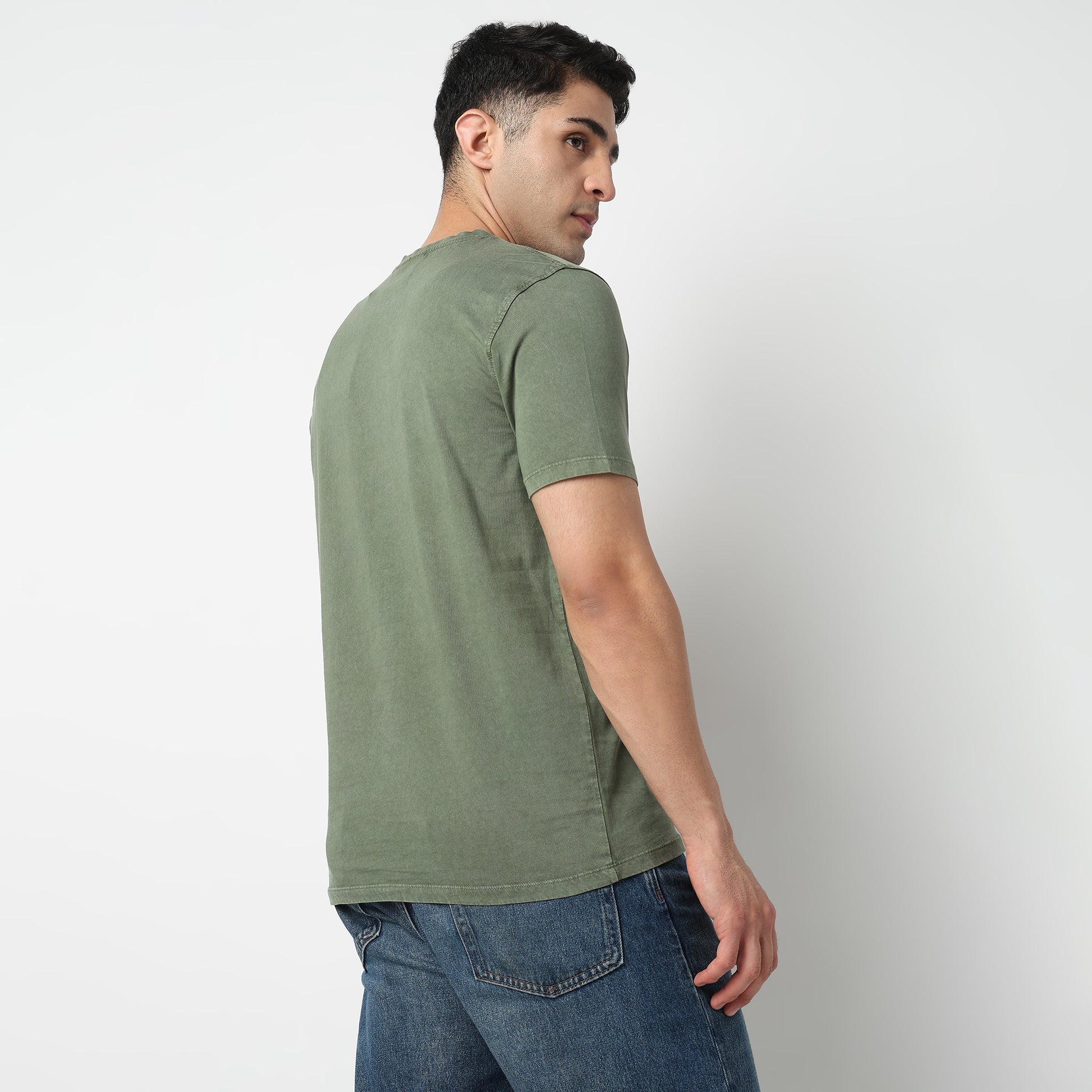 Cotton Graphic Crew Neck T-Shirt