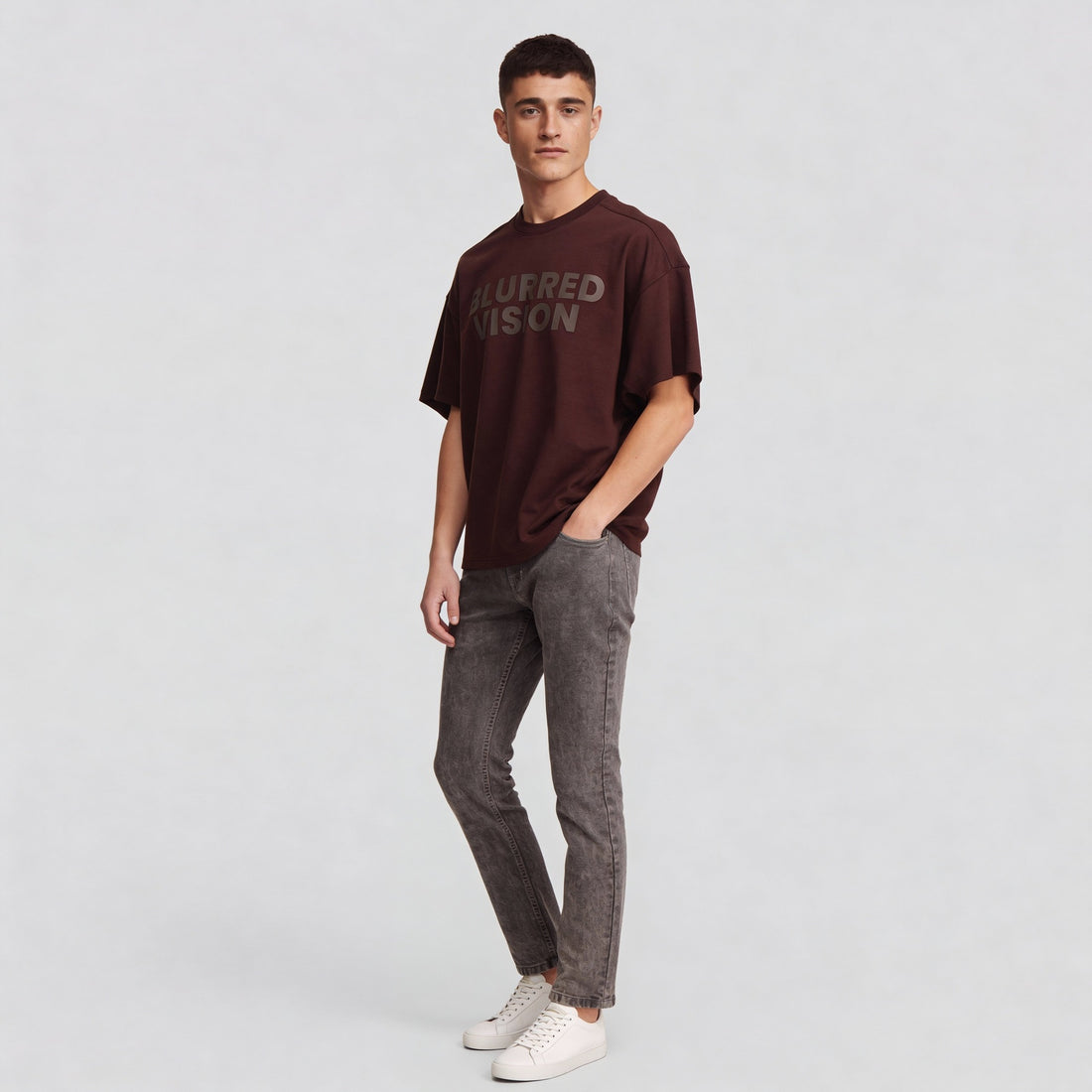 Graphic Crew Neck Oversize T-Shirt