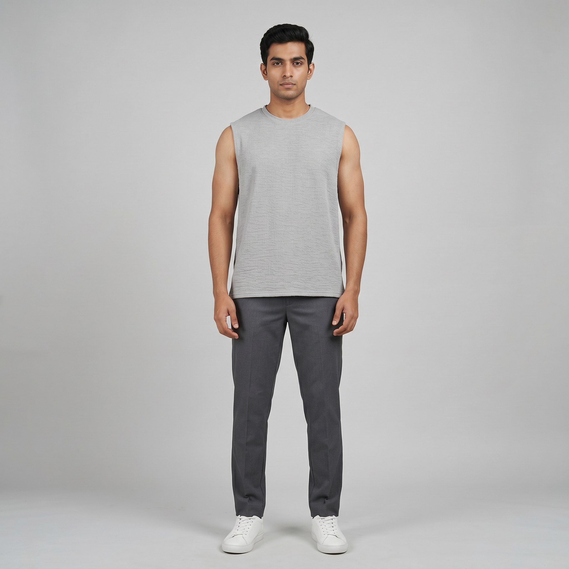 Structured Crew Neck Oversize T-Shirt