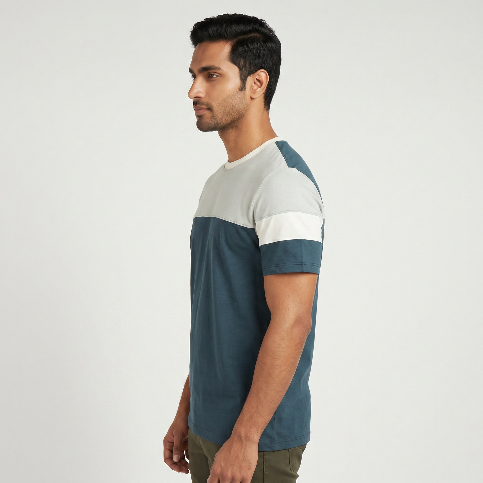 Cut and Sew Relaxed Fit Union T-Shirt