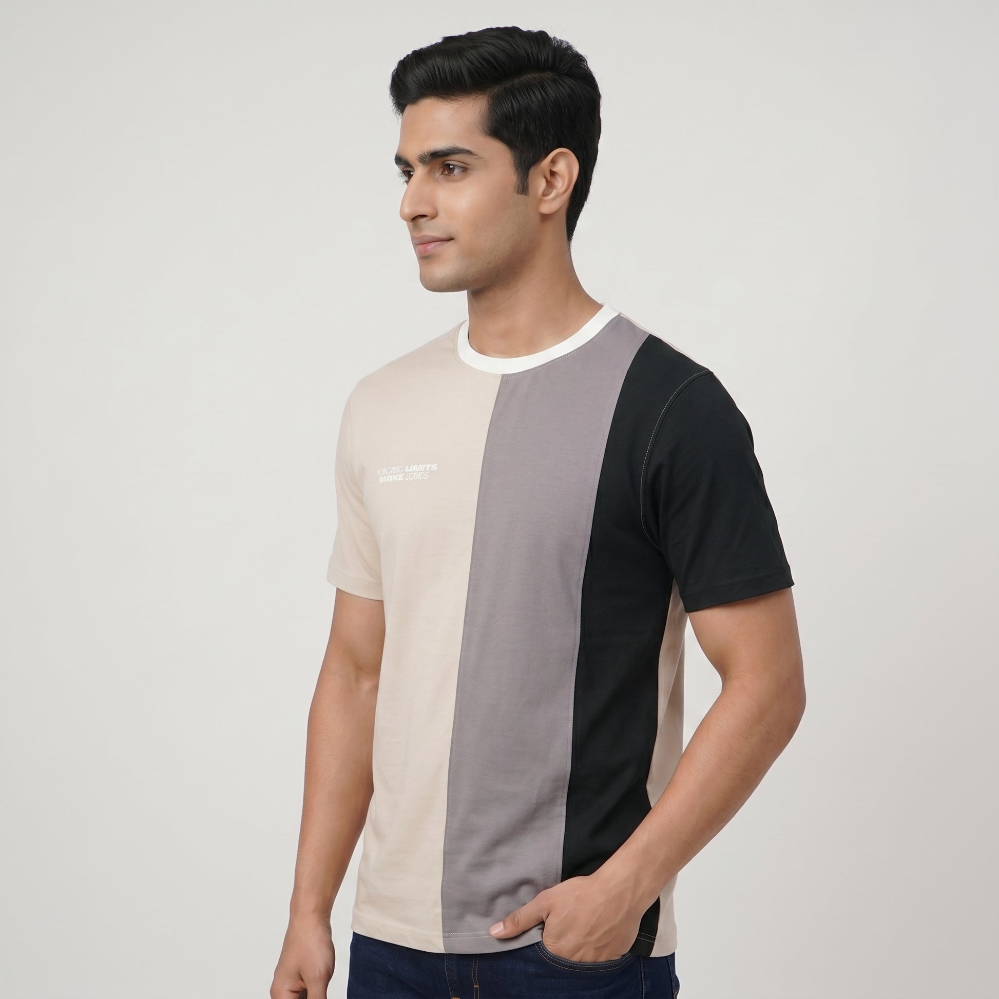 Cut and Sew Relaxed Fit T-Shirt