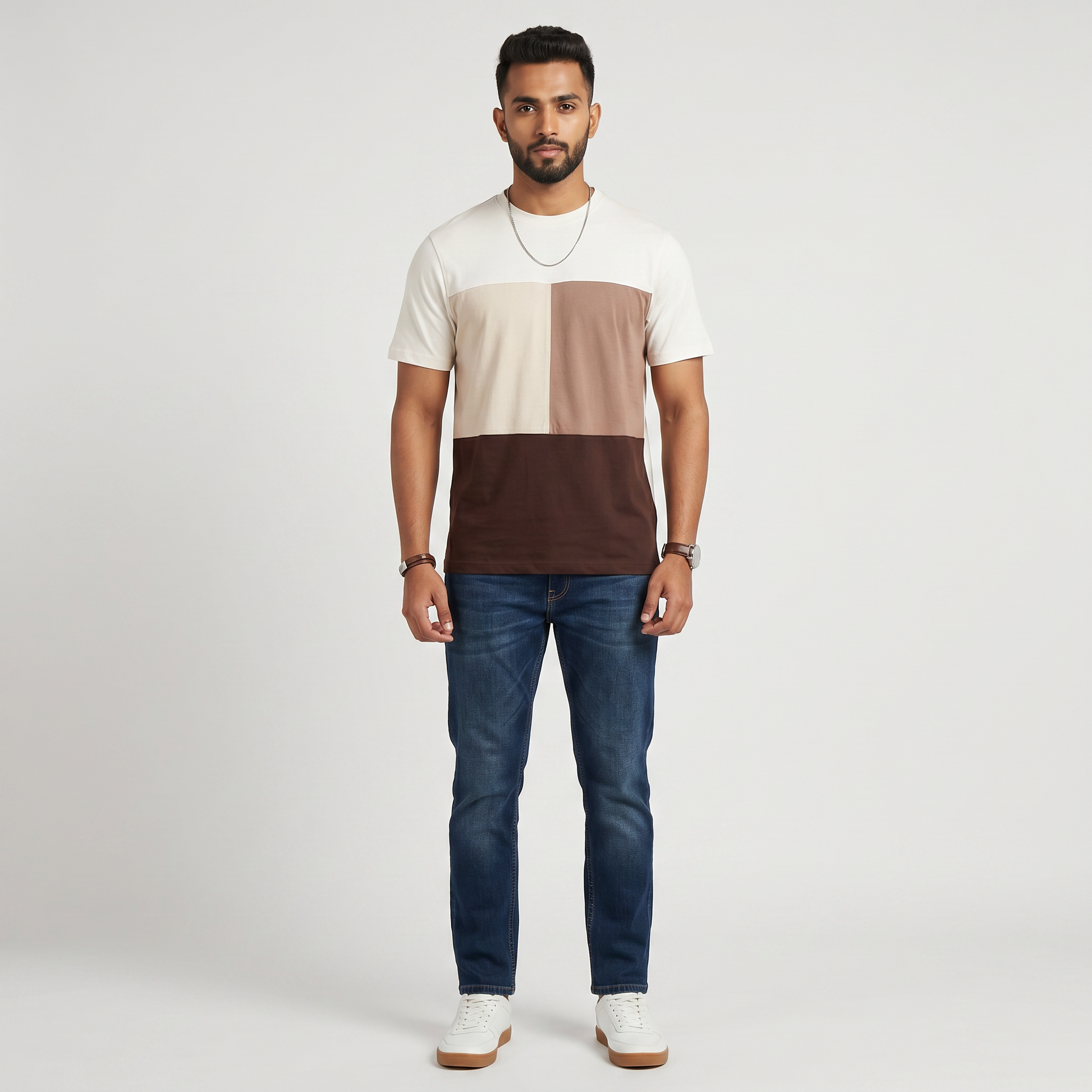 Cut and Sew Relaxed Fit T-Shirt