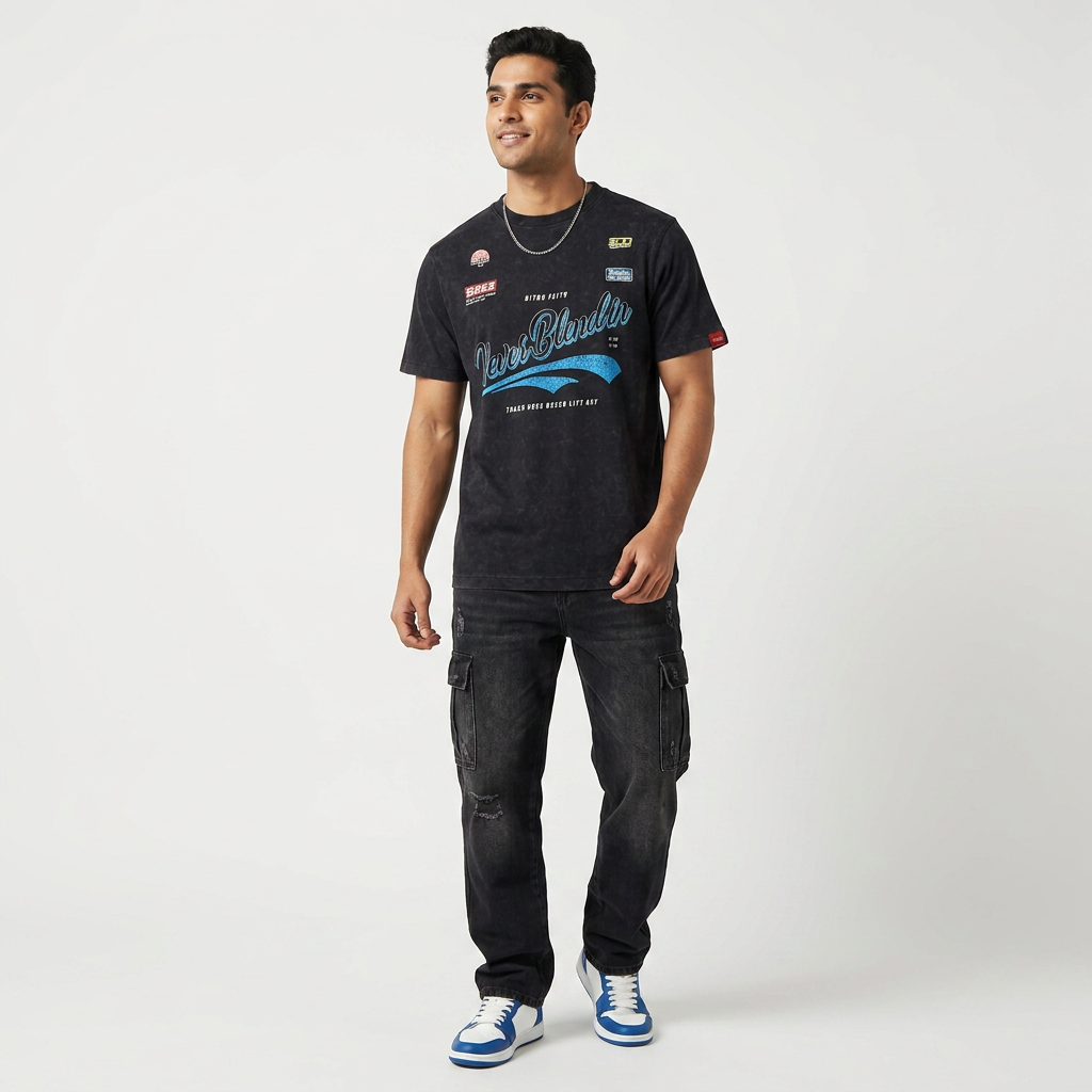 Graphic Crew Neck Union T-Shirt