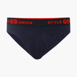 Cotton Black & Navy Mens Brief
