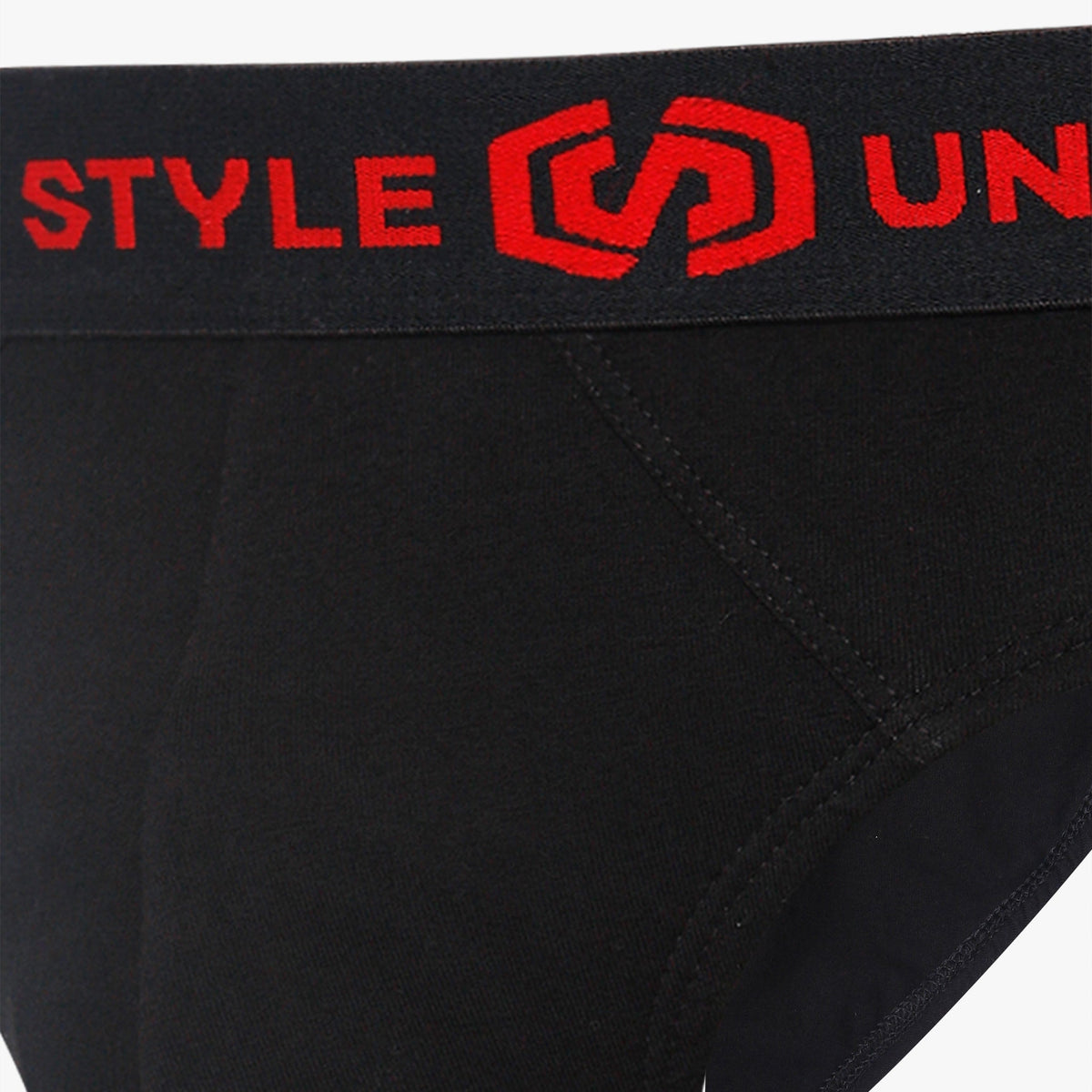 Men's Black Cotton Brief