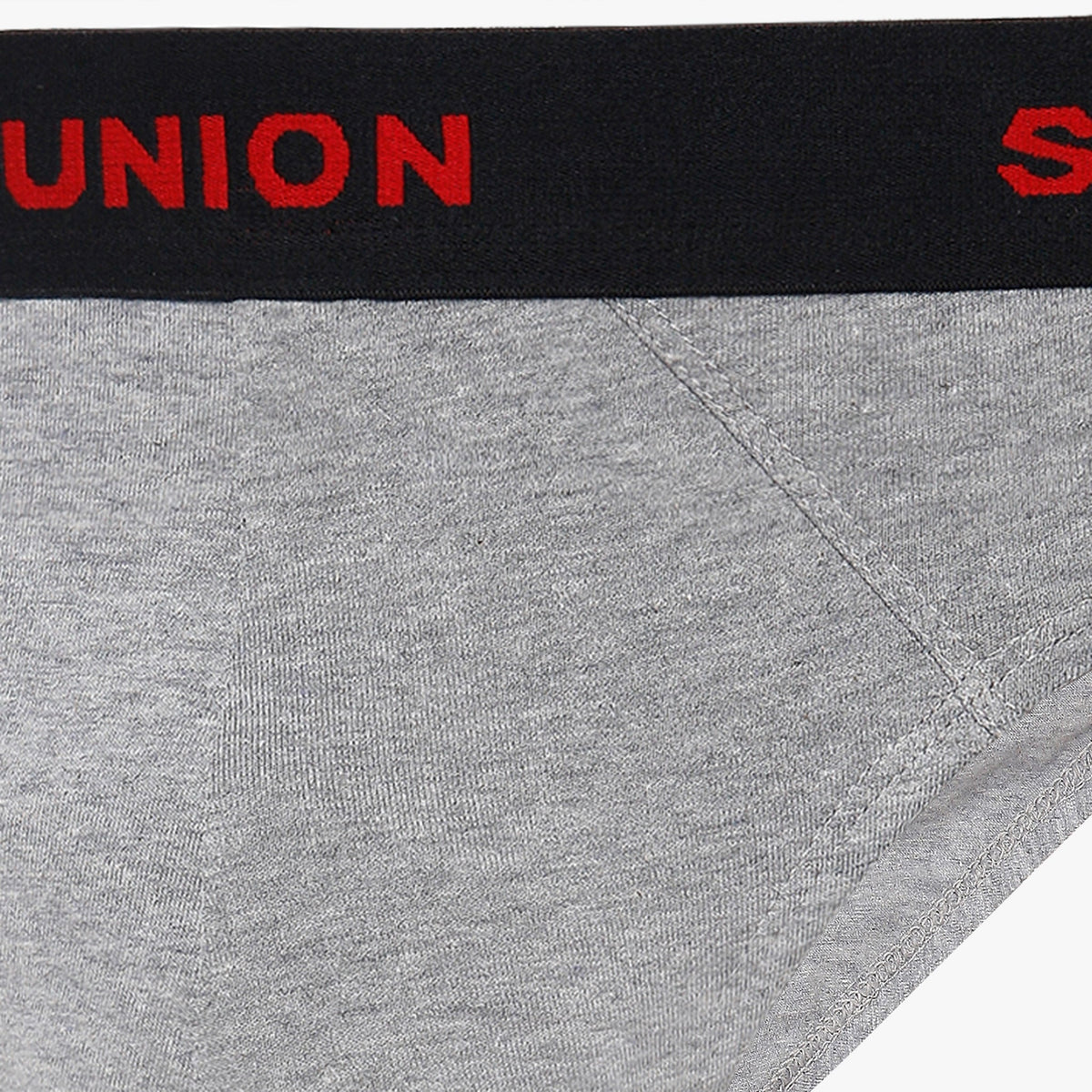 Men's Grey Melange Cotton Brief