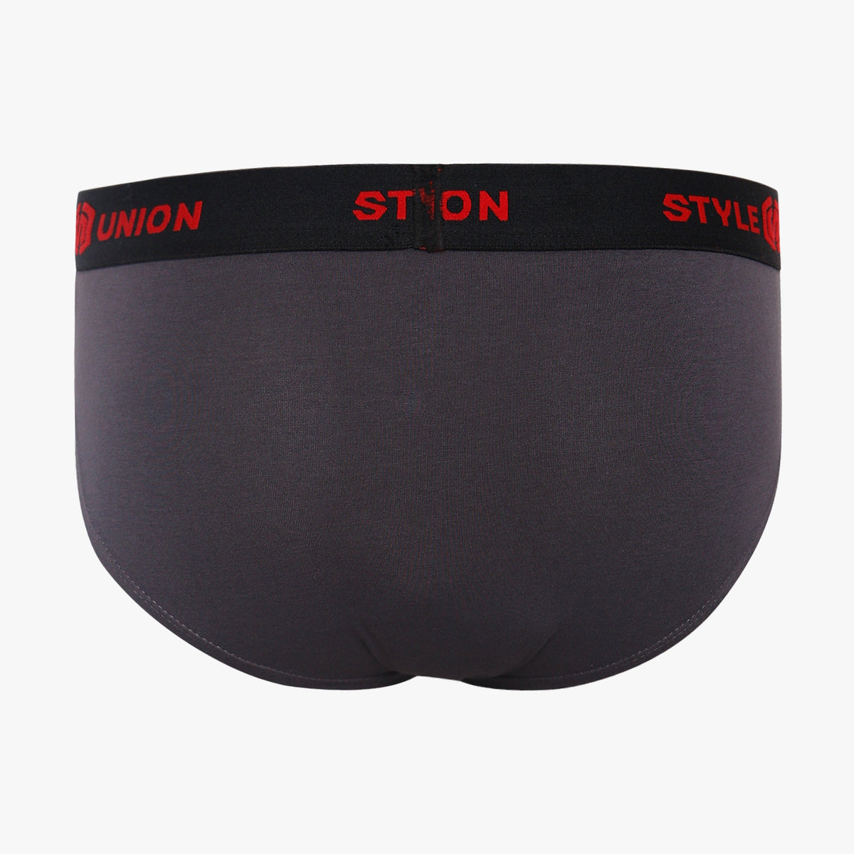 Cotton Dark Grey Melange Mens Brief