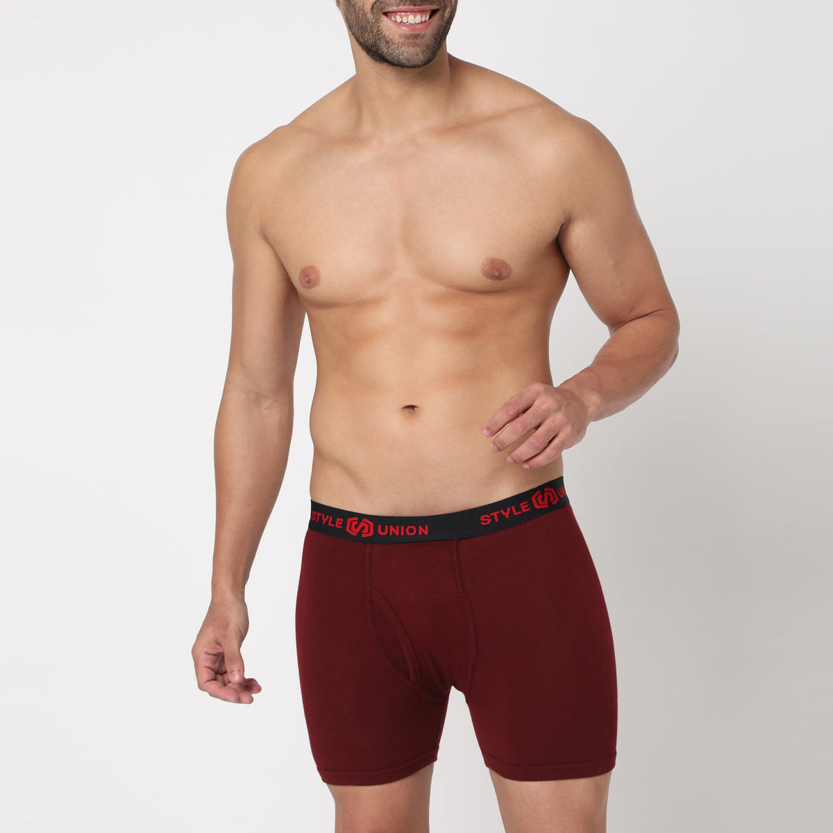 Cotton Maroon Mens Brief