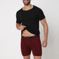 Cotton Black & Maroon Briefs