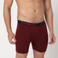 Cotton Black & Maroon Briefs