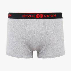 Cotton Grey Melange & Maroon Mens Brief