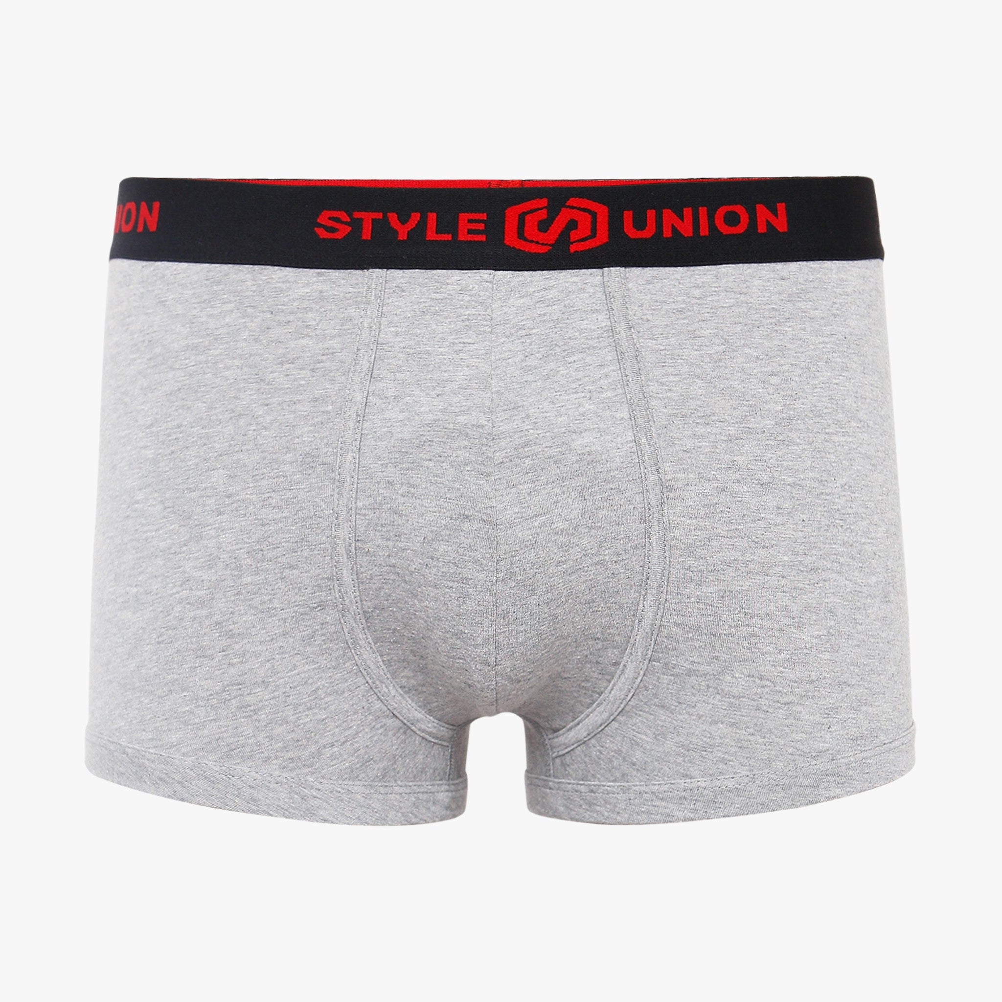 Cotton Grey Melange & Maroon Mens Brief