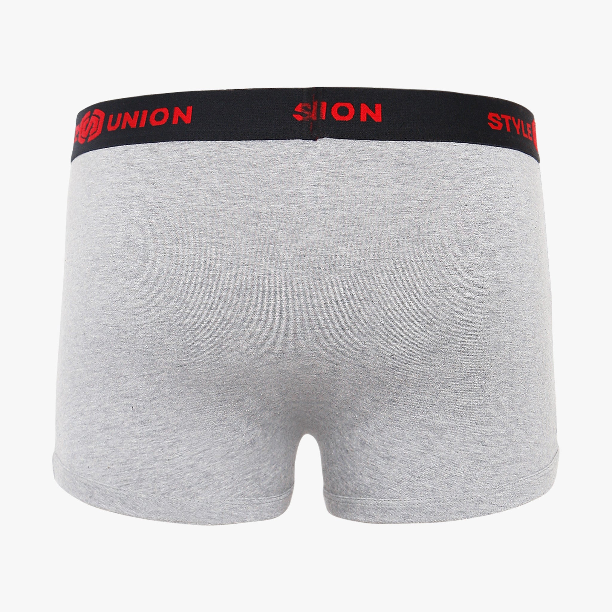 Cotton Grey Melange & Maroon Mens Brief