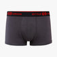 Cotton Black & Dark Grey Melange Mens Brief