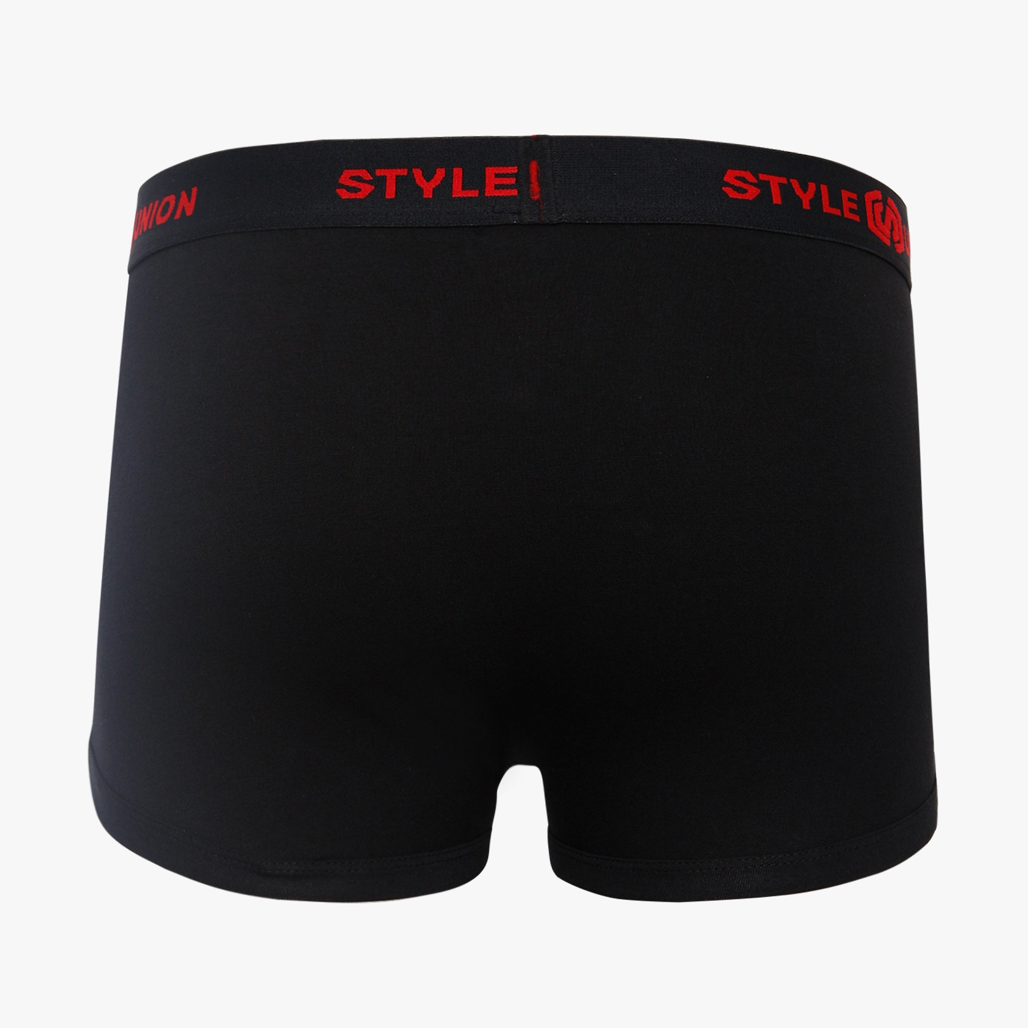 Cotton Black & Dark Grey Melange Mens Brief