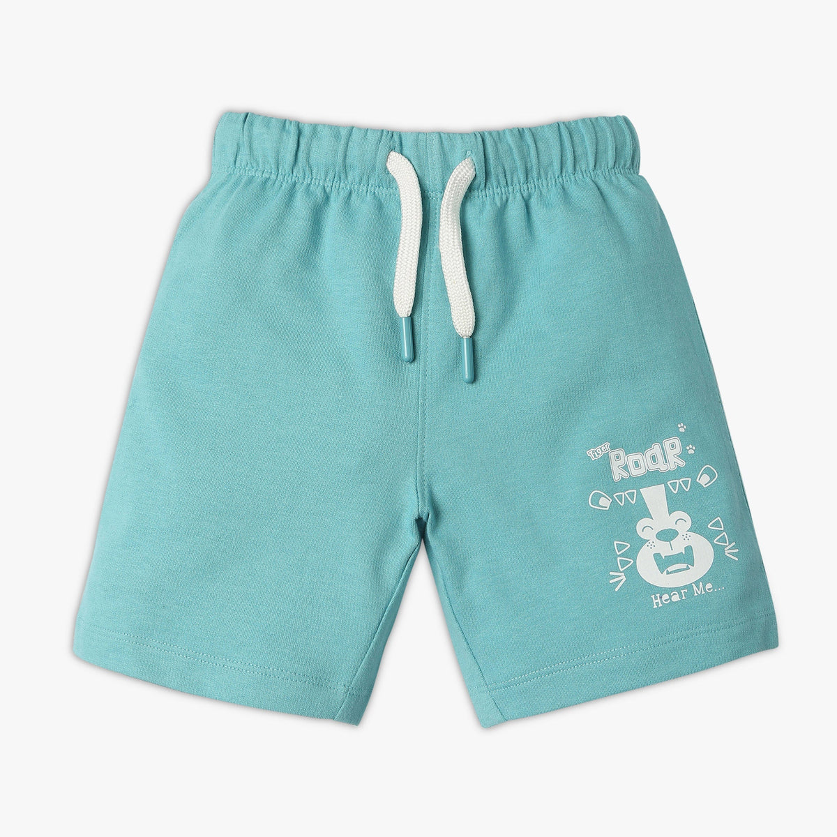 Boy's Regular Fit Solid Mid Rise Shorts