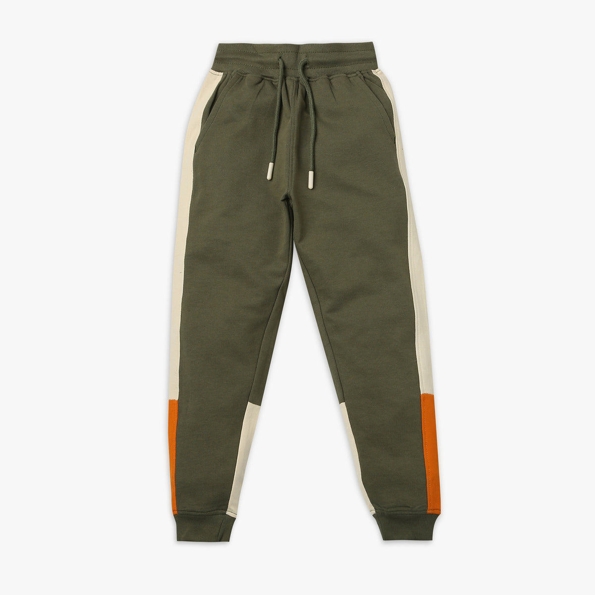 Boys Regular Fit Solid Mid Rise Joggers