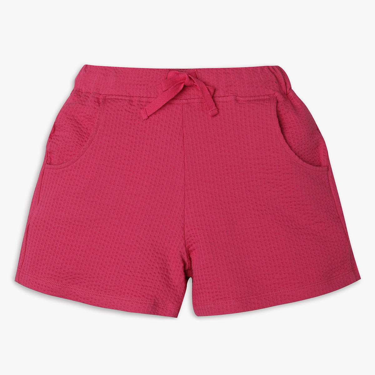 Girls Regular Fit Solid Shorts