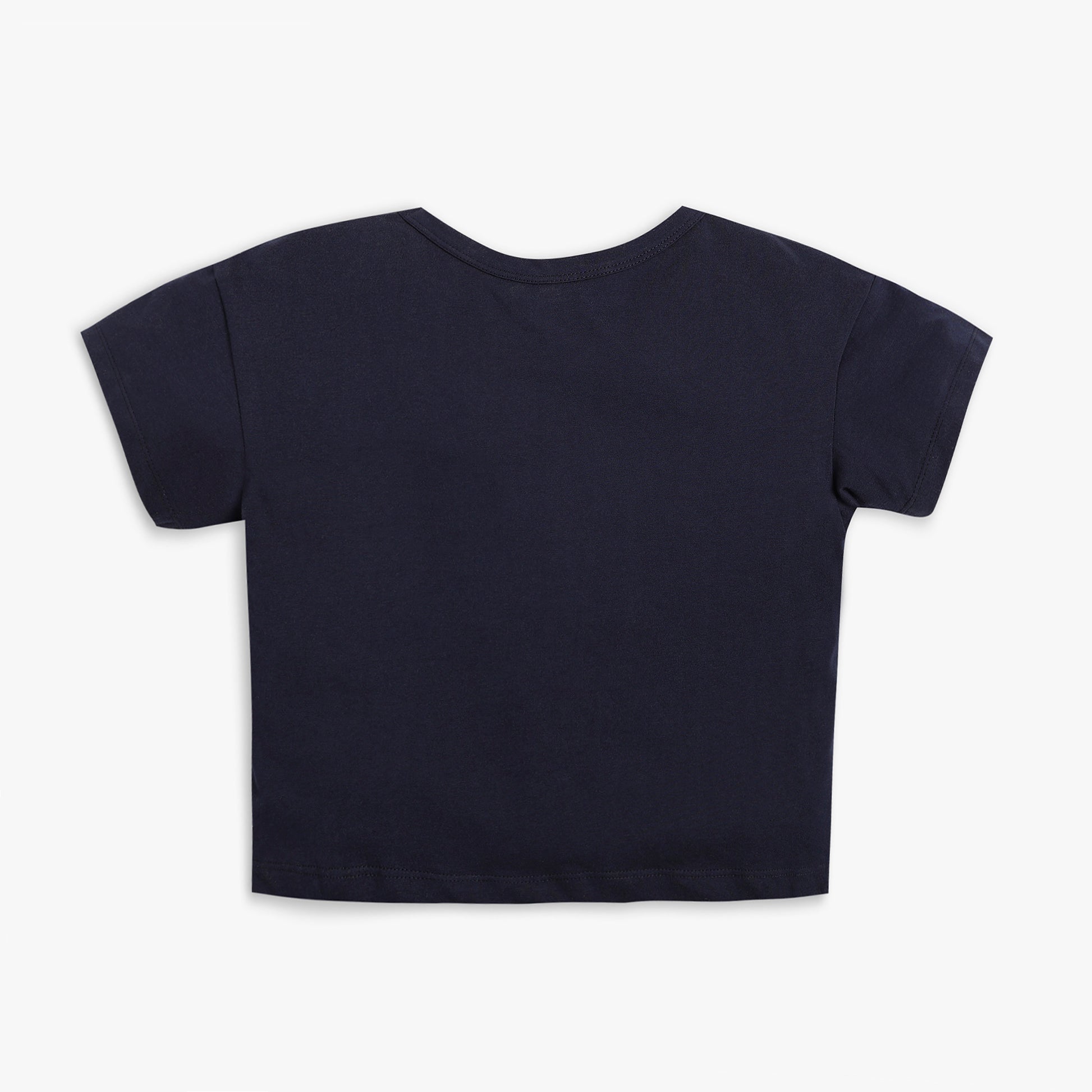Girl's Regular Fit Solid T-Shirt