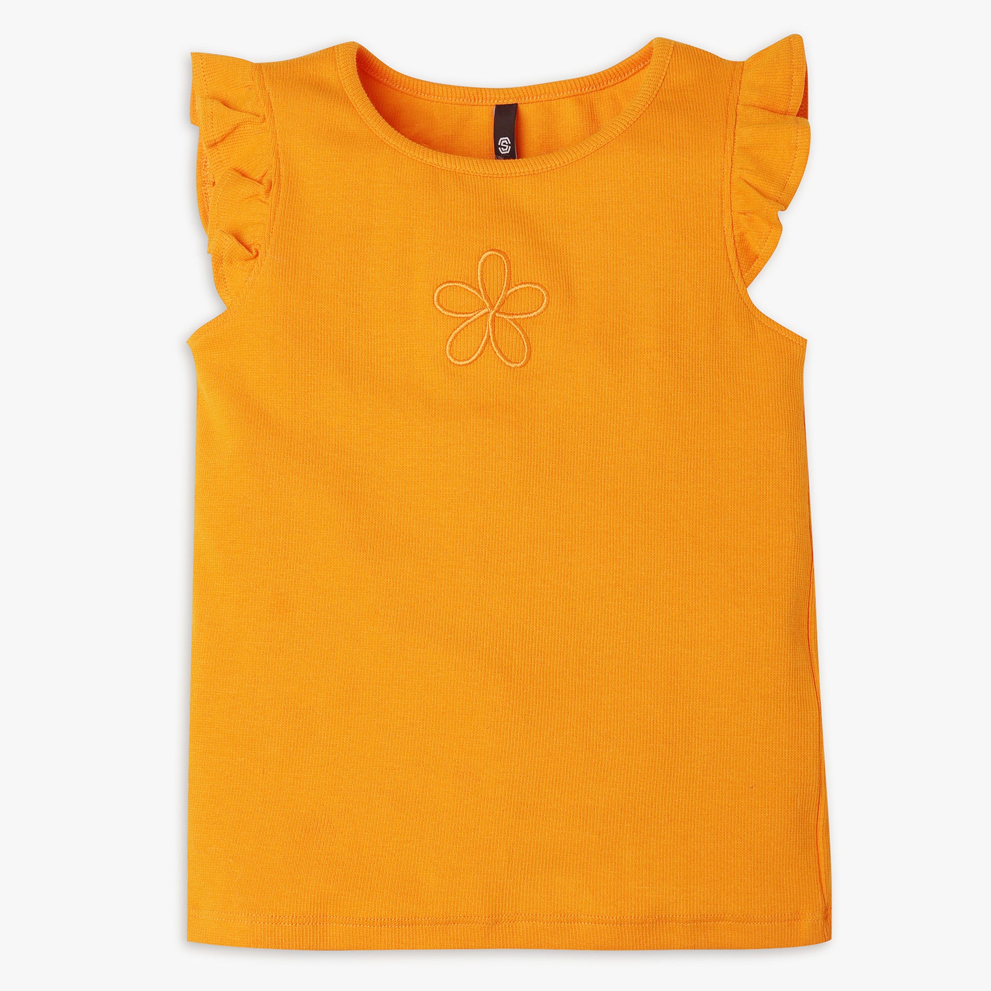 Girls Regular Fit Solid T-Shirt