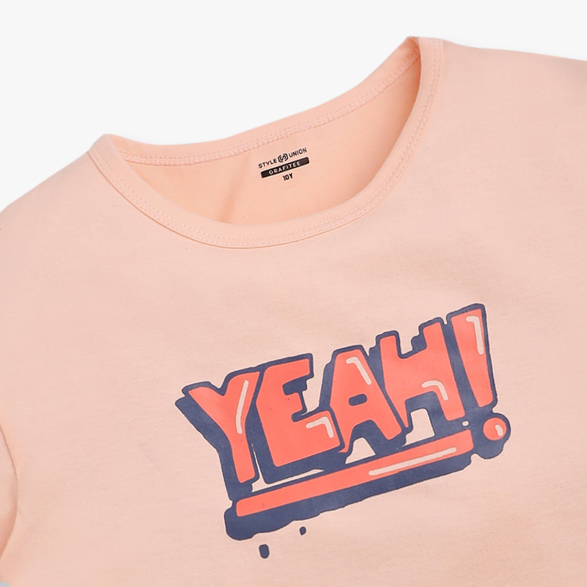 Girls Regular Fit Graphic T-Shirt