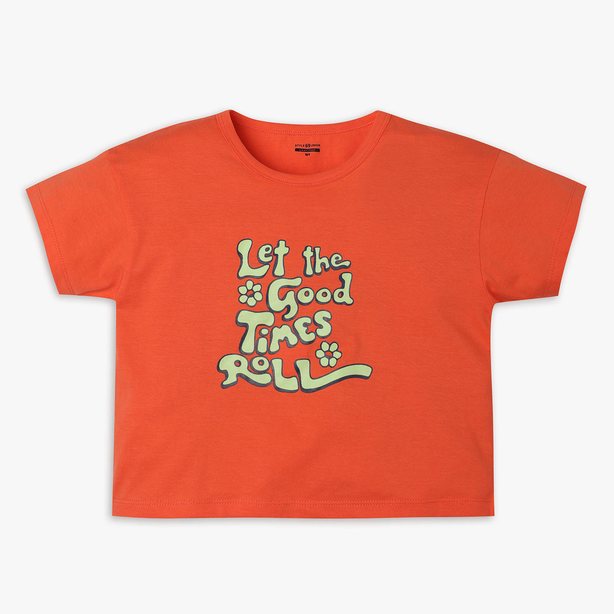 Girls Regular Fit Graphic T-Shirt