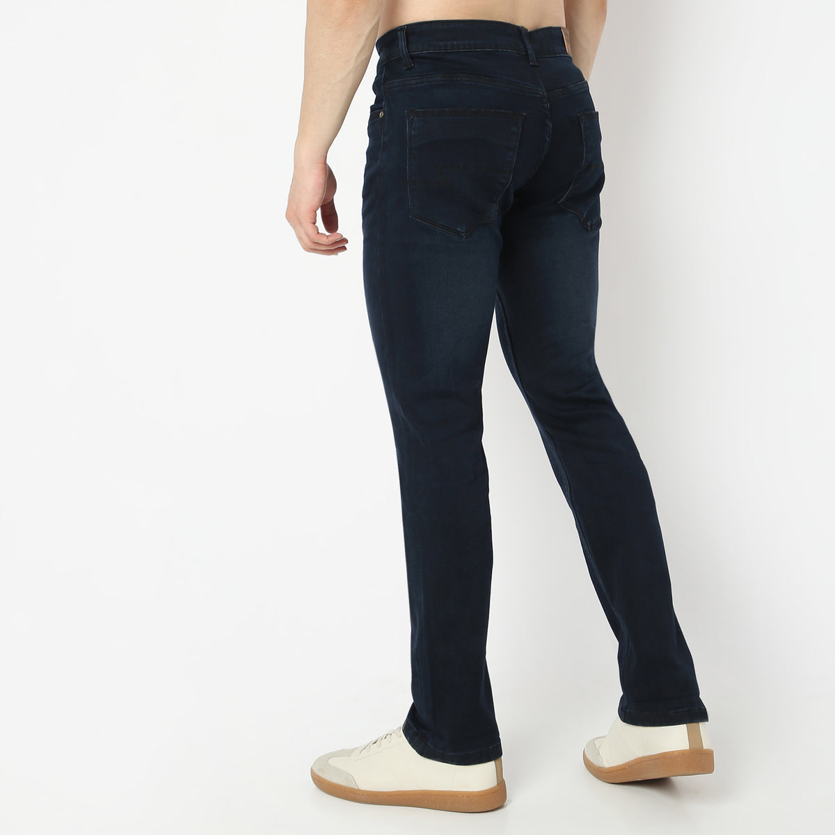 Straight Fit Dark Stretch Jeans