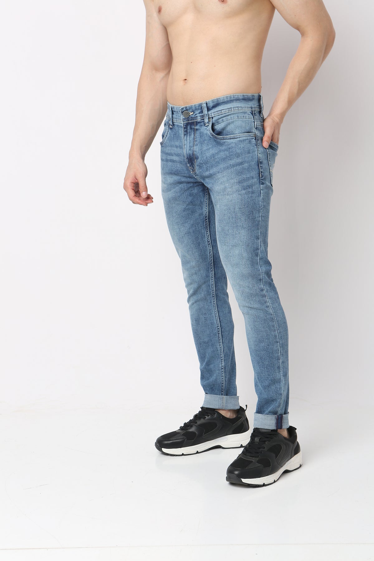 Skinny Fit Stone Washed Jeans