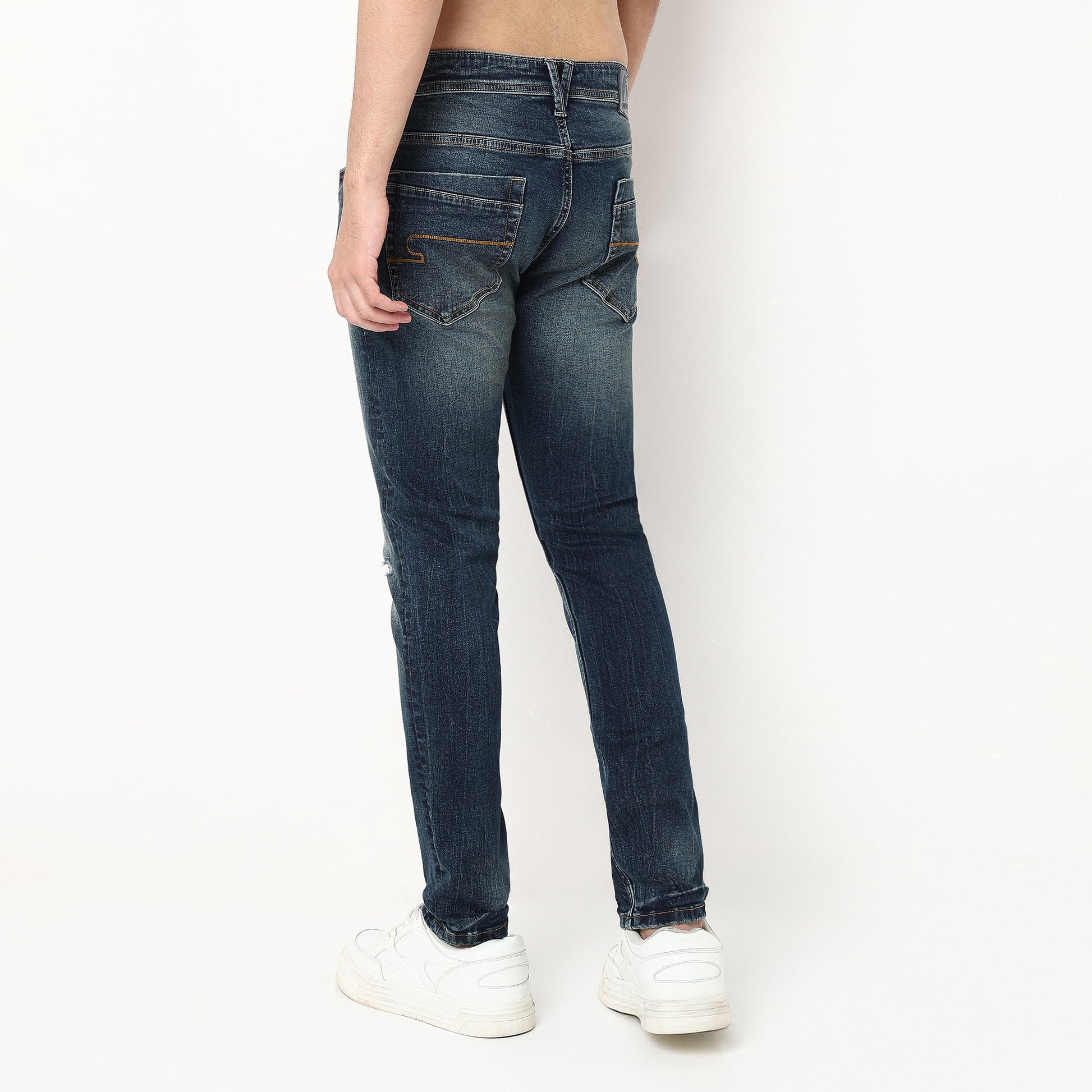 Cotton Spandex Stone Wash Jeans