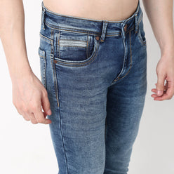 Slim Fit Vintage Wash Jeans
