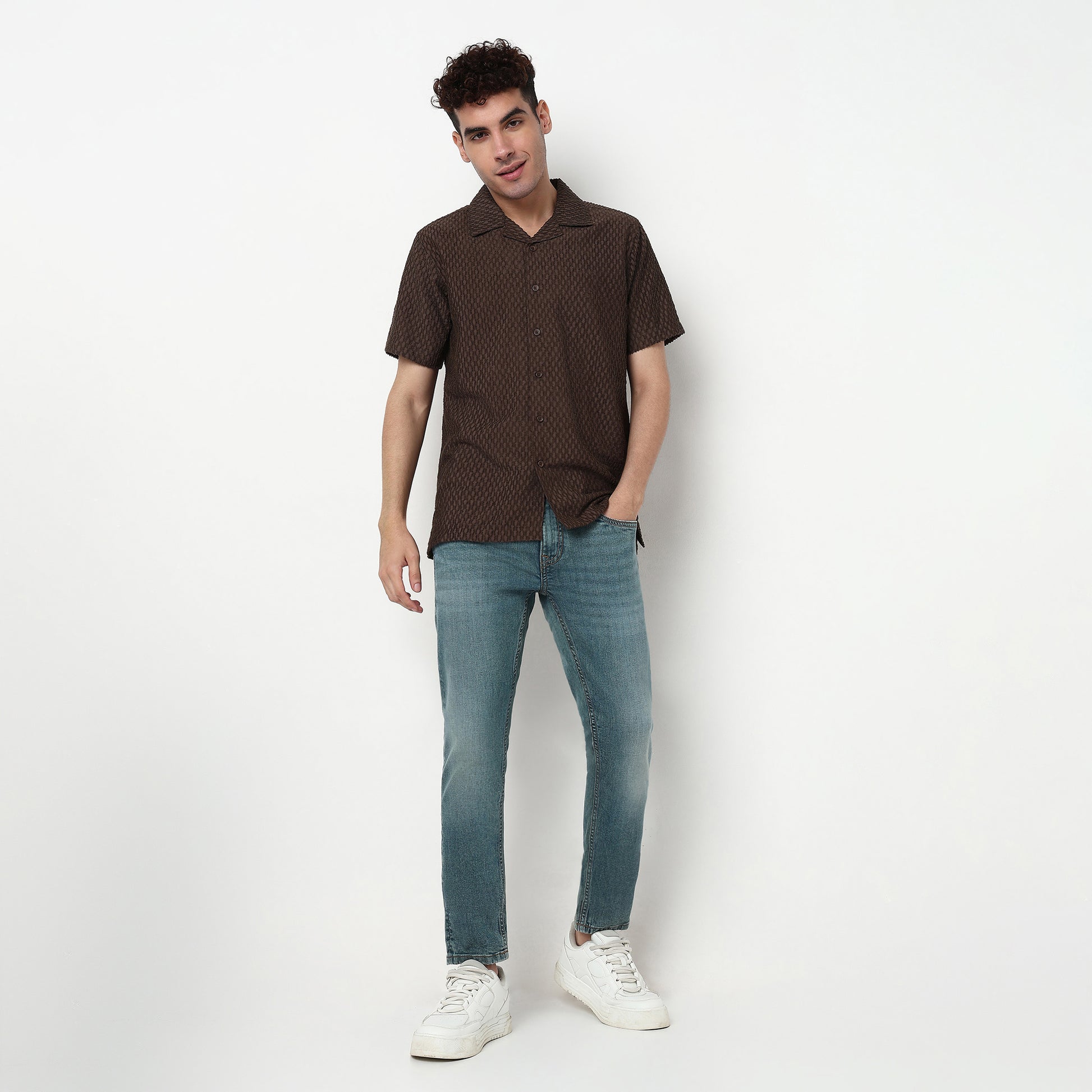 Cotton Spandex Stone Wash Jeans