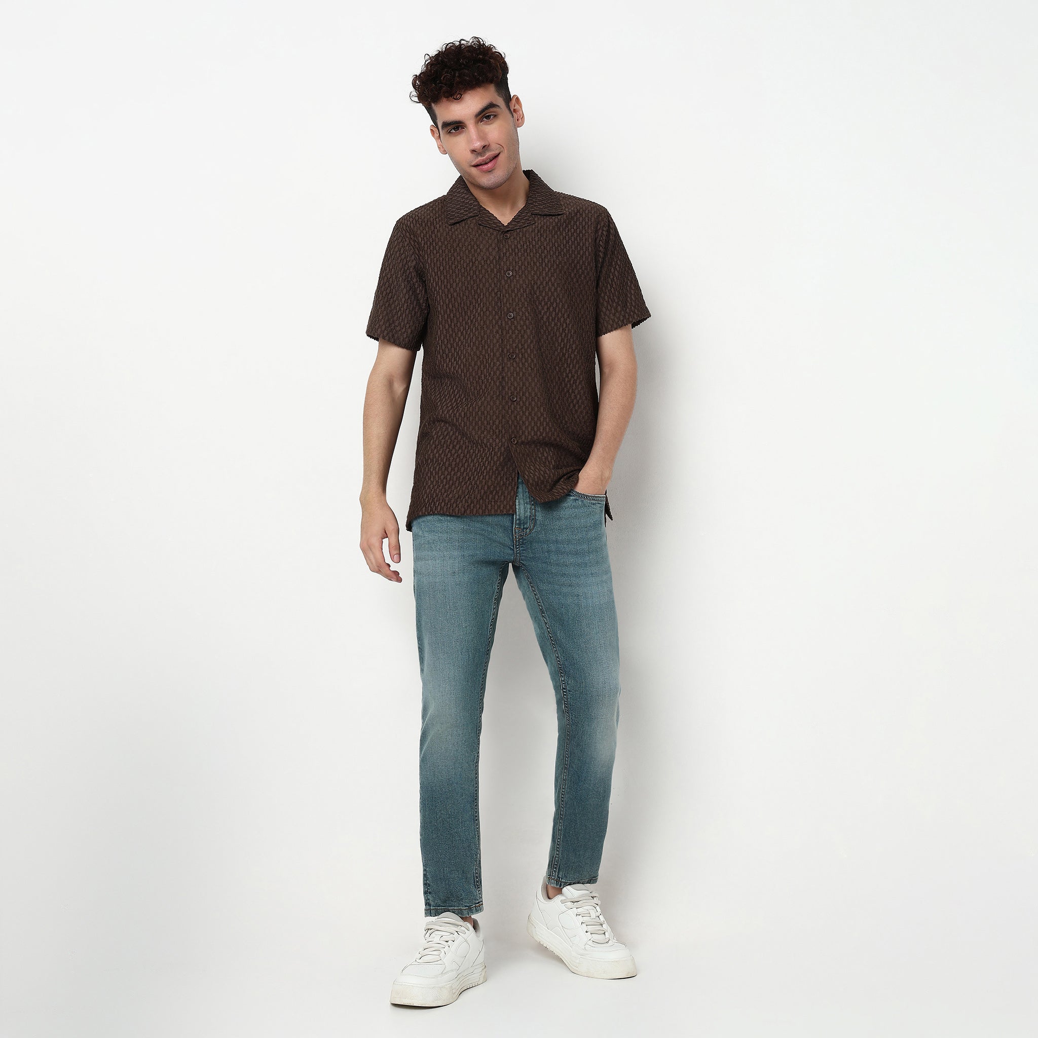 Cotton Spandex Stone Wash Jeans