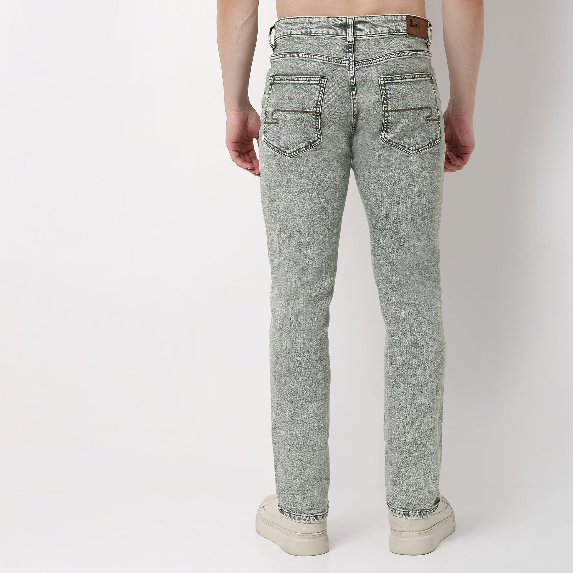 Straight Fit Solid Jeans