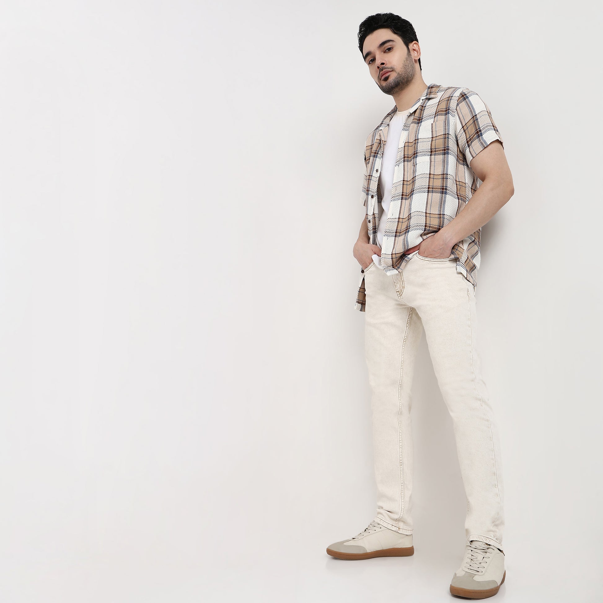 Straight Fit Solid Jeans