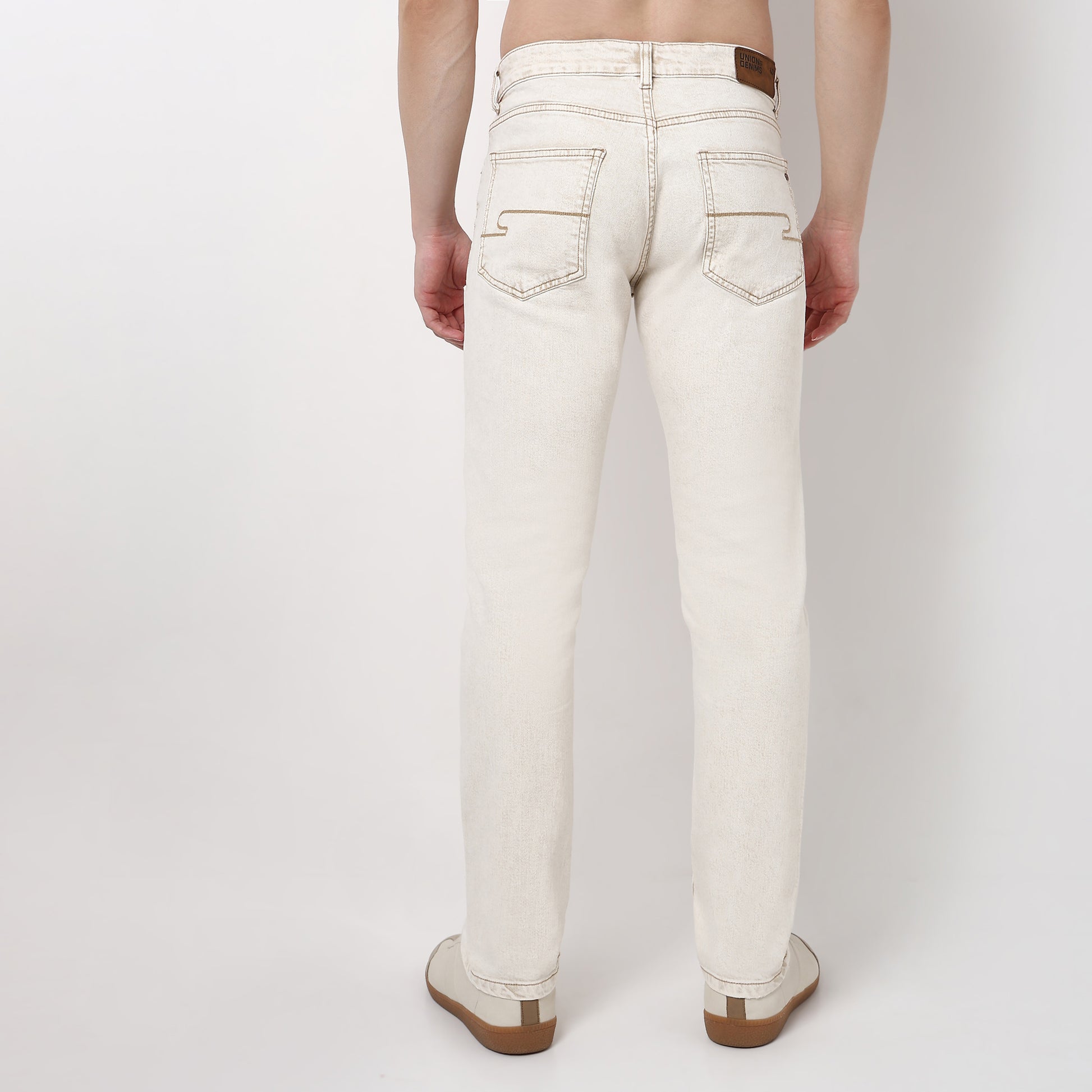 Straight Fit Solid Jeans