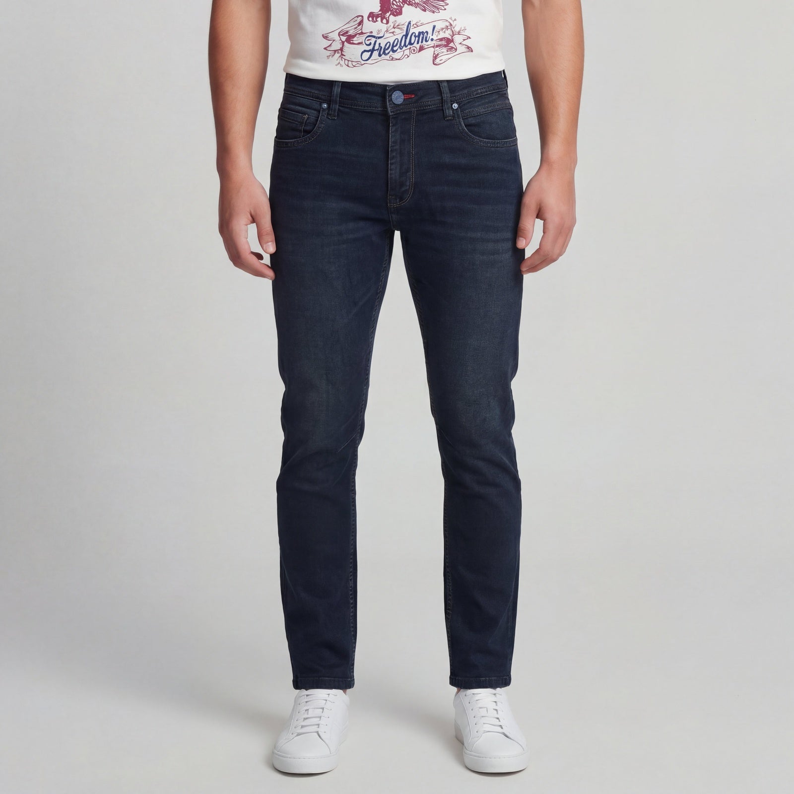 Full Length Woven Relaxed Fit Jeans