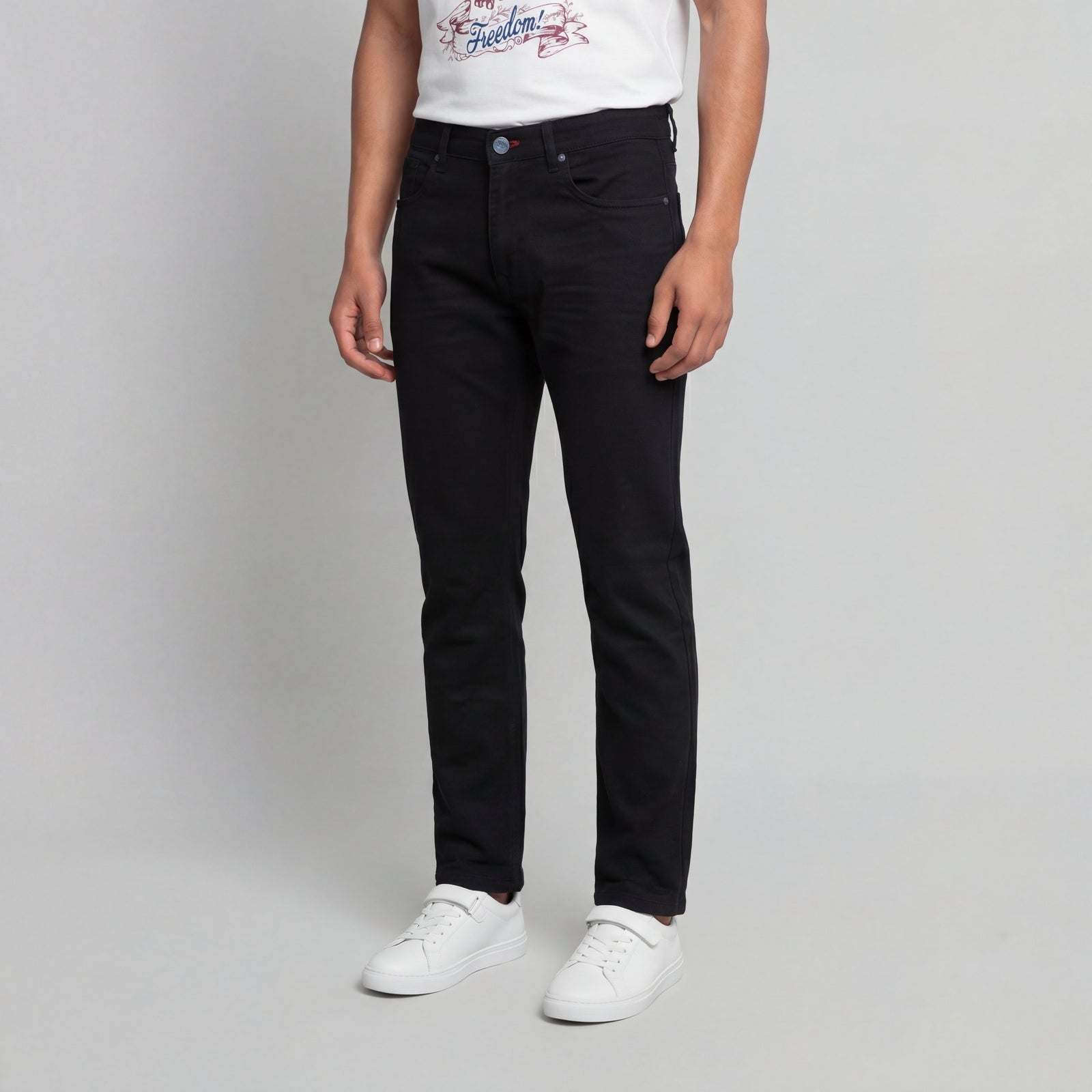 Full Length Woven Relaxed Fit Jeans
