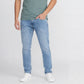 Stone Wash Full Length Jeans