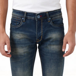 Straight Fit Knitted Full Length Jeans