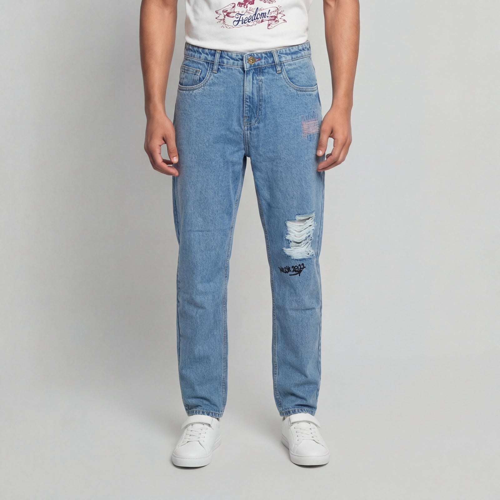 Baggy Fit High Rise Jeans